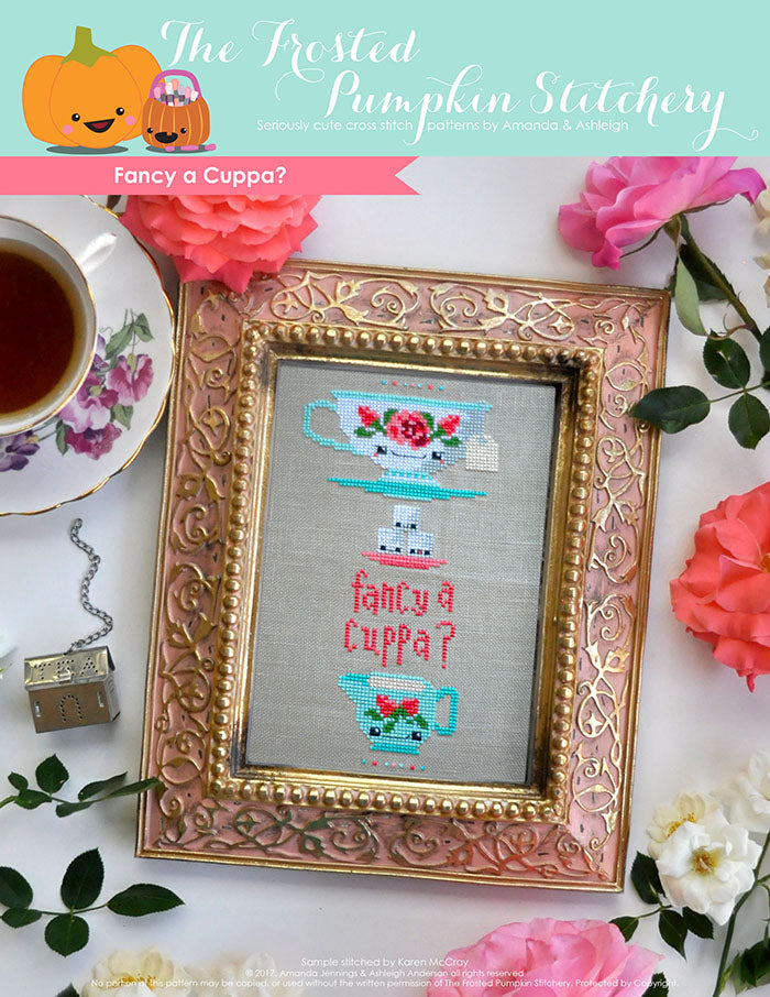 Cross-stitch Pattern Books and Coffee Cup or Tea Downloadable PDF 